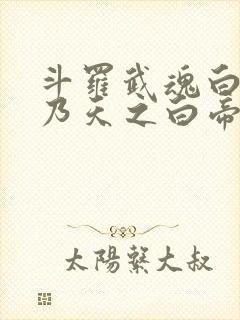 斗罗武魂白虎吾乃天之白帝笔趣阁