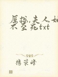 厉总,夫人她罪不至死txt