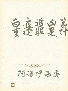 白夜追凶第一季重逢版是什么意思