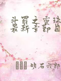 斗罗之灵珠神剑最新章节目录