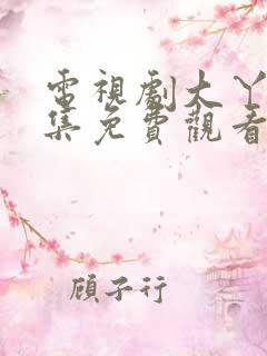 电视剧大丫鬟全集免费观看完整版