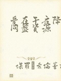 爱在午夜降临前网盘资源