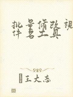 批量修改视频文件名工具