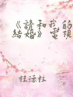 《请和我的老公结婚》电视剧日剧