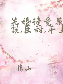先婚后爱原耽小说,巨甜,年上