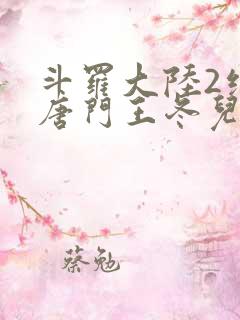 斗罗大陆2绝世唐门王冬儿