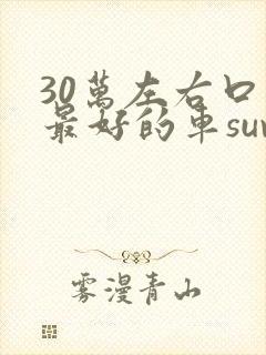 30万左右口碑最好的车suv