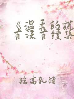 《温柔的谎言》有没有续集