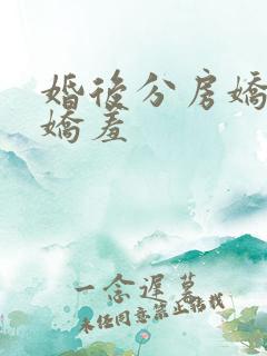 婚后分房娇夫别娇羞