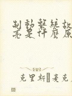 制动系统故障灯亮是什么原因