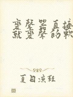 变声器直接说话就变声的软件免费