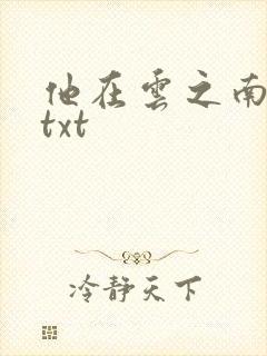 他在云之南网盘txt