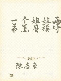 一个姐姐两个弟弟怎么称呼