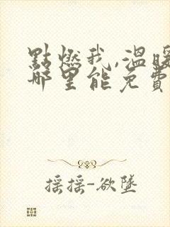 点燃我,温暖你哪里能免费看全集