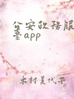 公安政务服务平台app