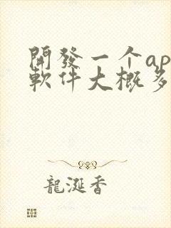 开发一个app软件大概多少钱