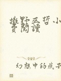 撒野巫哲小说免费阅读