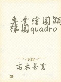 专业绘图显卡天梯图quadro