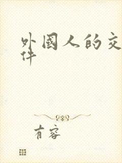 外国人的交友软件