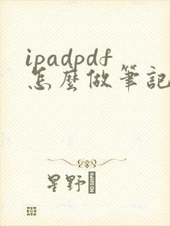 ipadpdf怎么做笔记