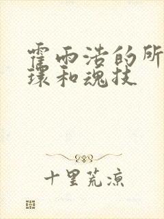 霍雨浩的所有魂环和魂技