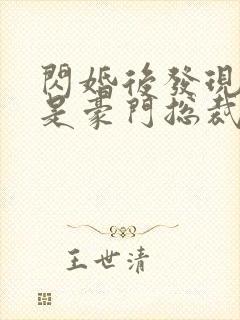 闪婚后发现老公是豪门总裁 全本