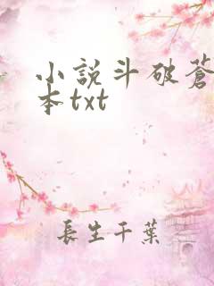 小说斗破苍穹完本txt