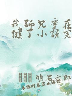 我师兄实在太稳健了小说完整精校版