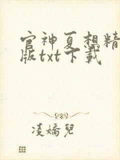 官神夏想精校正版txt下载