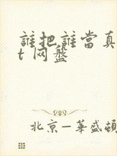 谁把谁当真txt 网盘