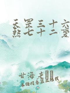 天罡三十六变地煞七十二变详解