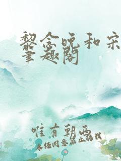 黎念晚和宋衍之笔趣阁