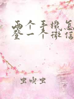 两个手机怎么能登一个微信