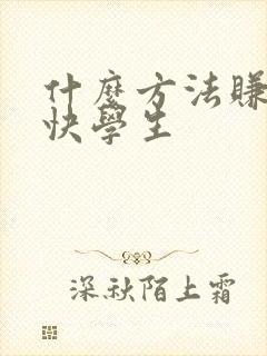 什么方法赚钱最快学生