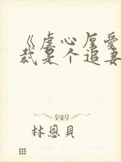 《虐心厚爱:总裁是个追妻狂》