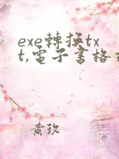 exe转换txt,电子书格式转换器