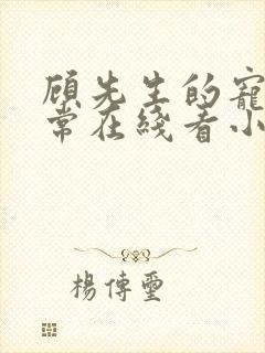 顾先生的宠妻日常在线看小说