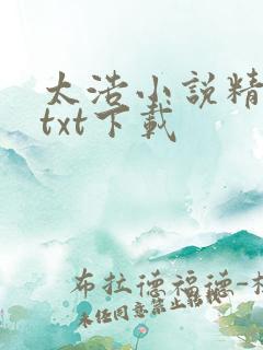 太浩小说精校版txt下载
