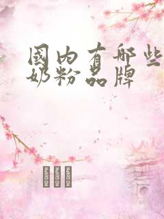 国内有哪些有机奶粉品牌