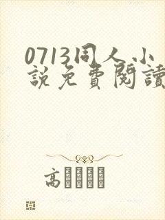 0713同人小说免费阅读