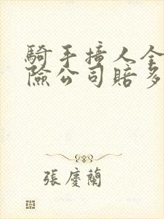 骑手撞人全责保险公司赔多少