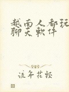 越南人都玩什么聊天软件