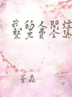 我的人间烟火完整免费全集