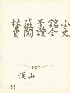 林薇李铭小说免费阅读全文最新章节