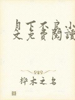 月下不良小说全文免费阅读最新章节