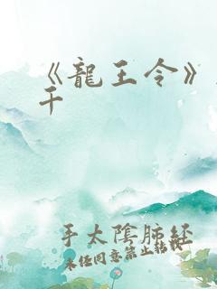 《龙王令》韩三千