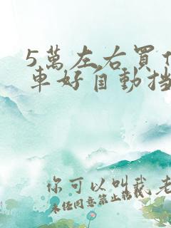 5万左右买什么车好自动挡新车