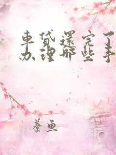 车贷还完了需要办理哪些手续