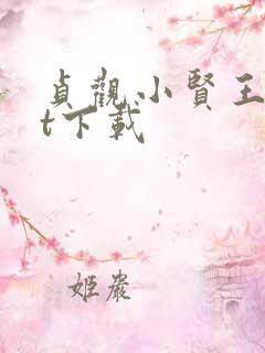 贞观小贤王txt下载