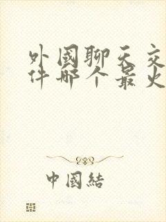 外国聊天交友软件哪个最火